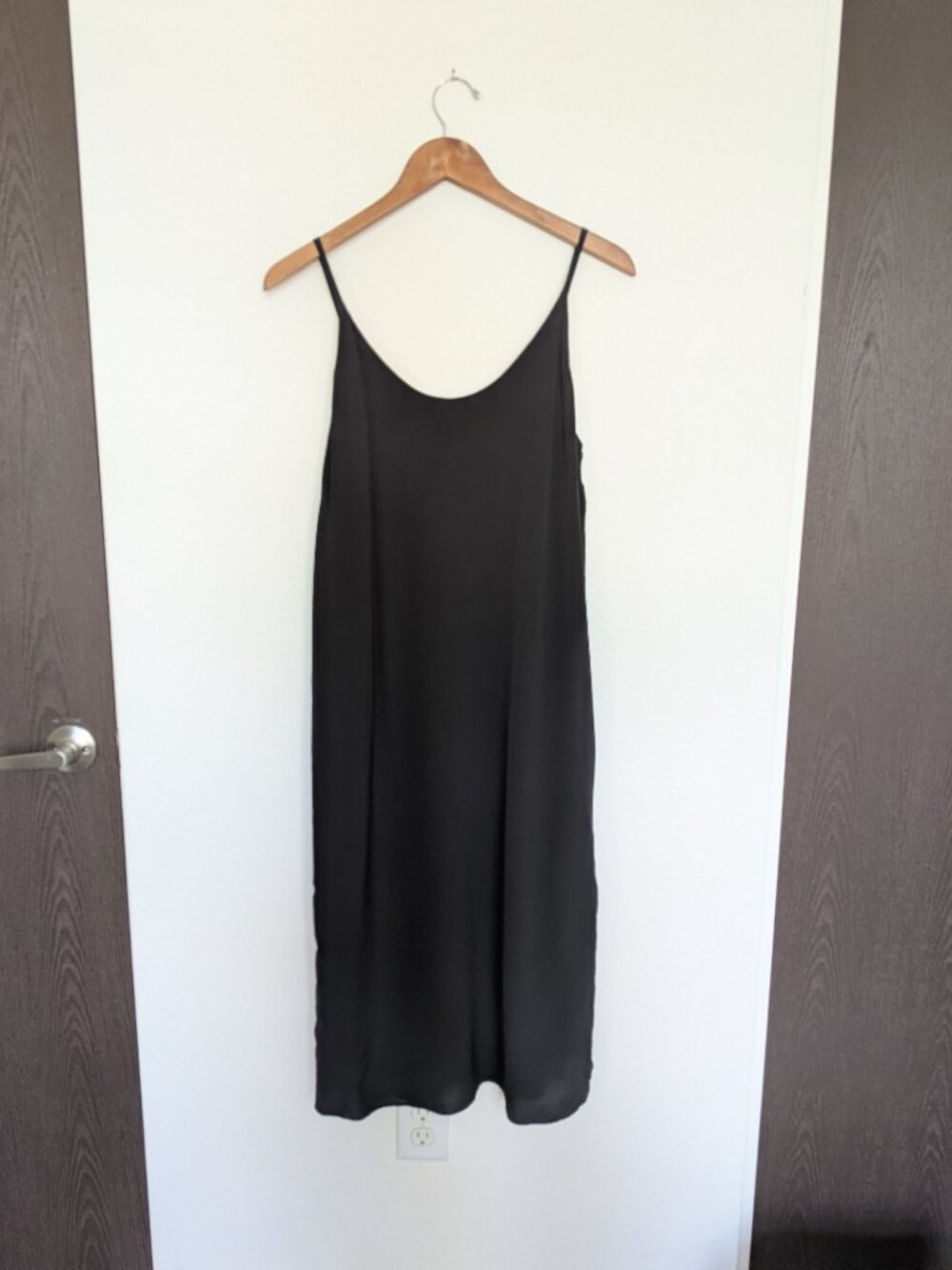 Everlane The Summer Slip Dress - Black Size 6